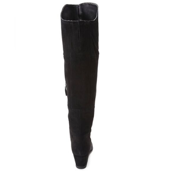 FRANCO Sarto abela- grayish-Black suede over-the-knee boots - Picture 3 of 5